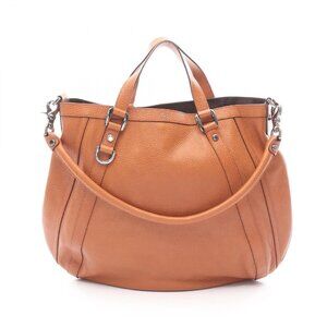 Gucci Abbey Handbag Leather Brown
